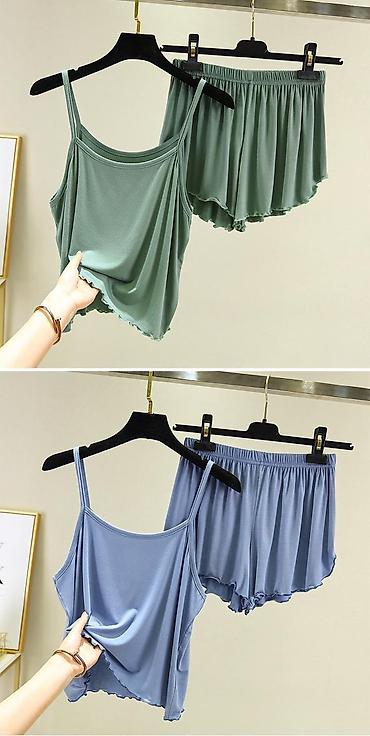 Комплекты: Комплект, Майка, Шортики, Вискоза, Высокая талия, Бесшовная модель — 4