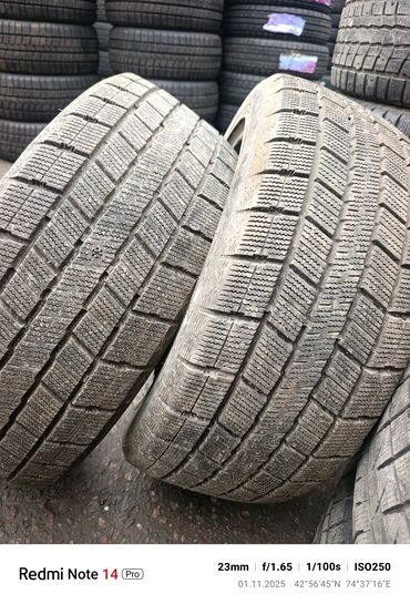 зимние шины матиз цена: Шины 245 45 18 2шт 
у одного боковые латка 
цена 5000 сом за пару