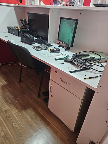reception stolu satilir: Mağaza, ofis və xidmət məntəqələri üçün hazırlanmış kassa/resepsiyon — 2