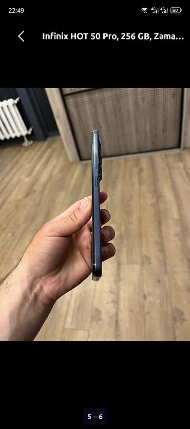 телефон fly fs520 selfie 1: Infinix HOT 50 Pro, 256 ГБ, цвет - Серый, Face ID — 2