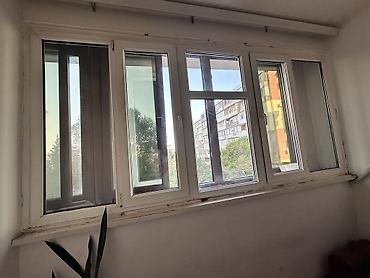 balkonlar: Satılır PVC pəncərə komplekti. Ağ rəngli plastik çərçivədən — 9