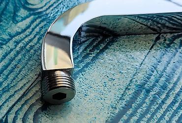 dus basligi: Kvadrat duş başlığı 17x17 sm, latun (metal), xrom və kvadrat borusu 33 — 8