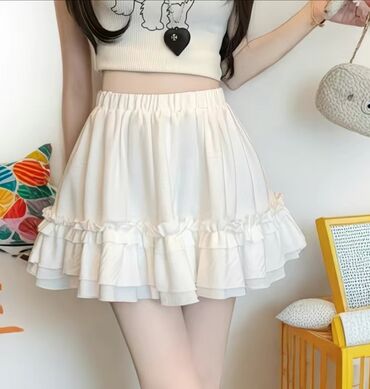 женские пиджаки кардиганы: Юбка, Модель юбки: Пышная, Мини, По талии