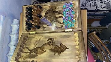 Нарды: Резные наборы нард/шахмат из ореха, ручная работа. Особенности: - — 4