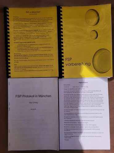 Книги, журналы, CD, DVD: Fsp materialları, Vorbereitung zur FSP