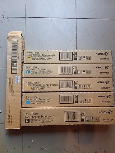 Ofis avadanlığı: Xerox orijinal toner kartricləri dəsti + Canon imaging drum — 2