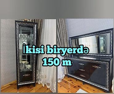 mehin mebel fabriki: Qonaq otagi ucun vitrin ve komod.Cox yenidir uzerinde bir ciziği bele — 1