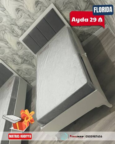 Çarpayılar: Yeni, Təknəfərlik çarpayı, Bazalı, Matras ilə, Siyirməsiz, Azərbaycan — 6