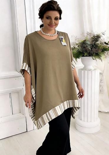 Bluze: Ženska bluzica/pončo „Emi Moda“ – Made in Italy - Kroj: širok, pončo — 19