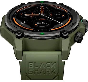 Смарт-часы: Смарт-часы Black Shark GS3 (армейский зелёный) в комплекте 3 ремешка — 5