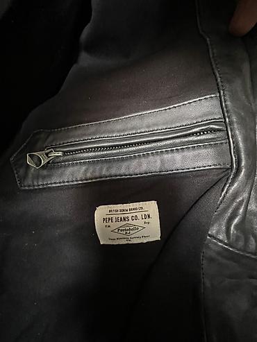 куртка каракол: Кожаная мужская куртка Pepe Jeans London оригинал - В отличном — 4
