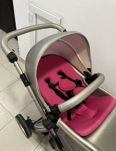 прогулочная детская коляска: Коляска, цвет - Серый, Б/у