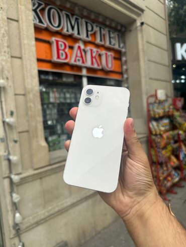 işlənmiş profnastil: IPhone 12, 64 GB, Ağ