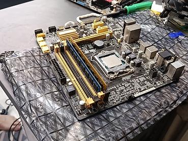 intel core 2: Материнская плата для ПК, Б/у, Asus, LGA1155, Micro-ATX — 1