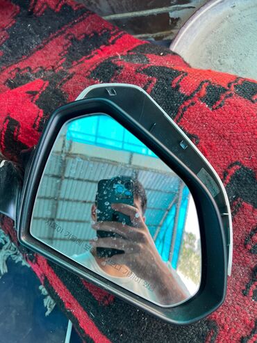 зеркала панно: Боковое правое Зеркало Hyundai 2017 г., Б/у, цвет - Серебристый, Оригинал
