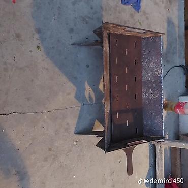 şişlər: Sökülüb-yığılabilən manqal - Material: qalın metal lövhələrdən lazer — 2