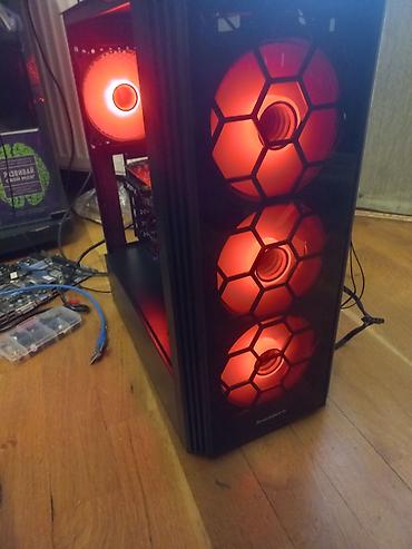 ventilator notebook: RGB işıqlı oyun/iş stasionar kompüter korpusu.Muxtelif rejimde — 2