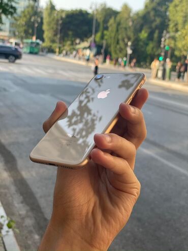 JMC: IPhone 8, 64 GB, Qızılı, Barmaq izi, Simsiz şarj