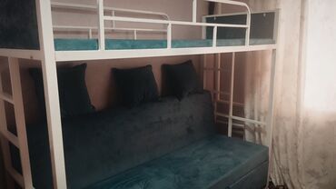 лес материалы: Эки ярустуу керебет, Колдонулган, Темир, Бүктөө