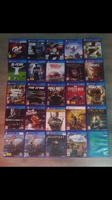 ps5 oyun diski: The Witcher 3 25 Azn Spiderman 35 Azn Uncharted 4 Rus dili Var 30 azn