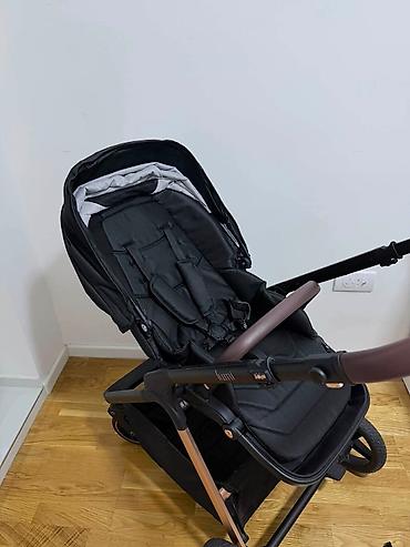 Kolica za bebe: Kolica za bebe – 2 u 1 (ram + korpa za novorođenče) - Elegantna crna — 11