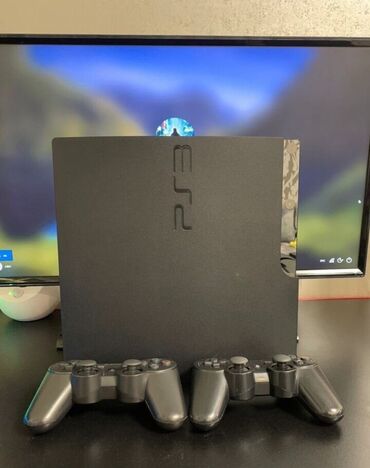 плестейшен 2: Sony Playstation 3 slim 500гб 2 джойстик внутри: 1.Pes 2013 (новый