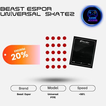 komputer siçanı: ❗❗Skatezə endirim 25❌12✅ son 1 stok❗❗ Beast espor Skatez yalnız
