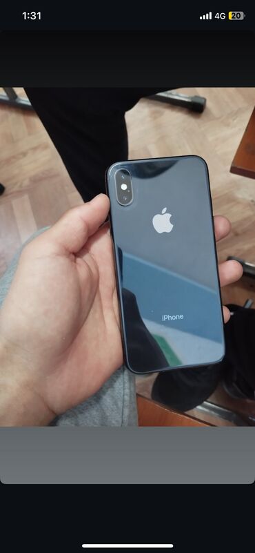 Apple iPhone: IPhone Xs, Скидка 10%, Б/у, 256 ГБ, Black Titanium, Защитное стекло, 77 %