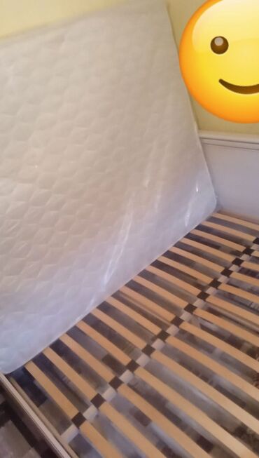 турманиевый матрас: Новый, Двуспальная кровать, С матрасом