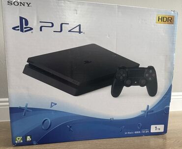 PS4 (Sony Playstation 4): Salam Playstation4 slim 1tb satılır,1ədəd pultu var, çox az işlenilib