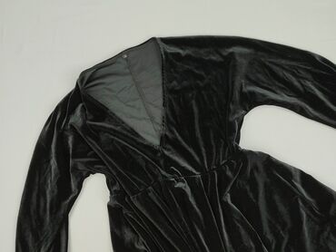 srebrna sukienka h m: Velour, Sukienka damska, rozmiar S