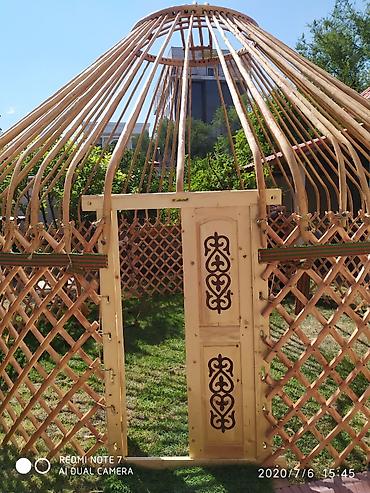 Аренда юрт: Аренда юрты, Каркас Деревянный, 85 баш, С полом, Самовар, Стол — 15