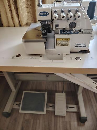 tikis masnlari: SUPER TECH ST757F sənaye overlok tikiş maşını – stol və ayaq pedallı — 2