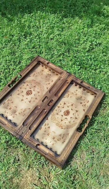 Nərdlər: Qoz ağacından hazırlanmış əl işi diplomat nərdlər.Daşı Zəri və Sumkasi — 3