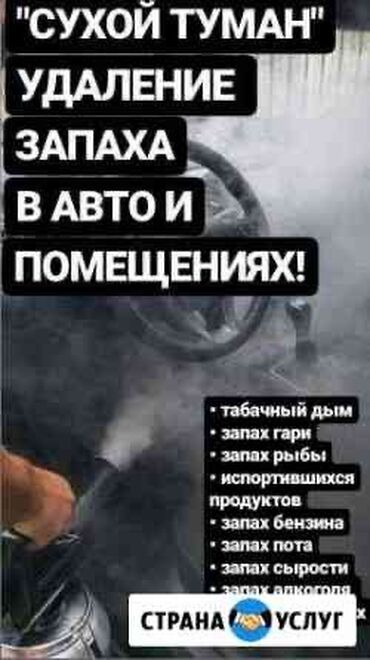 ткань для обивки салона автомобиля: Сухой туман на выезд. Г Ош / Проникает во все швы, щели, обивку