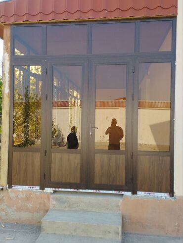 Пластиковые окна на заказ: Пластиктен эшик терезе витраждар Алюминийден эшик фосат понарама Биз — 4