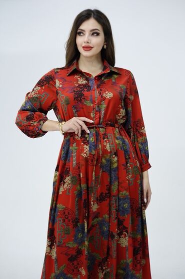 кожанное платье: Повседневное платье, Лето, Длинная модель, Атлас, M (EU 38), L (EU 40), XL (EU 42)