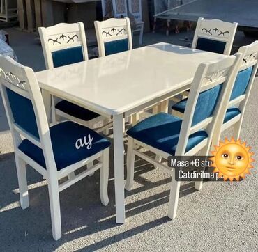 Комплекты столов и стульев: Masa ve oturacaqlar