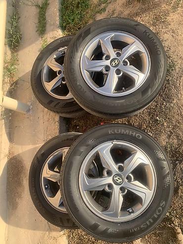 təkərlər r15: Hyundai orijinal yüngül lehimli disklər və şin komplekti - Komplekt — 3