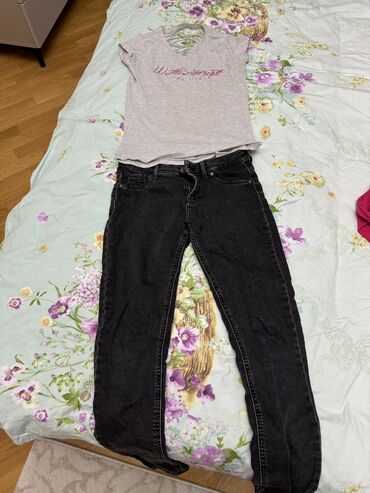 jeans: Cinslər, Bershka, M (EU 38), rəng - Boz