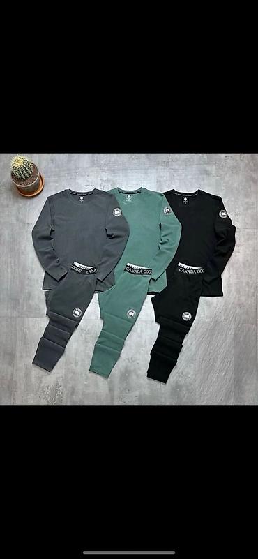 Нижнее белье: Мужской комплект термобелья Canada Goose (лонгслив + термоштаны) — 2