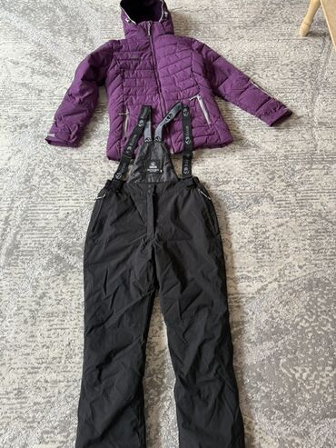 спортивные одежды: Костюм Для горнолыжного спорта, 52 (XL), С утеплителем, Штаны с подтяжками