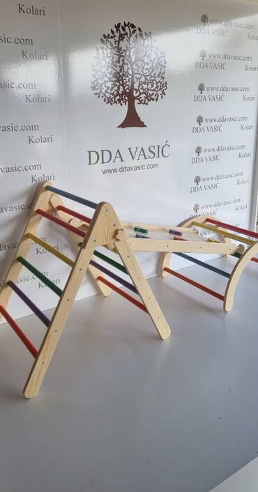 Ostali dečiji nameštaj: Penjalica za Decu komplet model 1 xxl model Ekskluzivne Ručno — 6