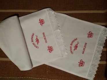 pamucna tunika sifra: Pamucni crkveni peskir za vencanj