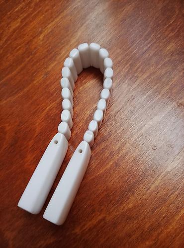 sümük təsbeh: Əl işidir təsbeh - Material: davamlı, qalın plastik - Rəng: tam ağ — 4