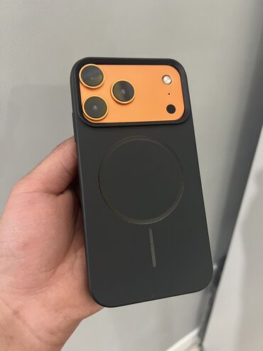 Apple iPhone: IPhone 17 Pro, Б/у, 64 ГБ, Оранжевый, Чехол, Зарядное устройство, Кабель, 100 % — 9