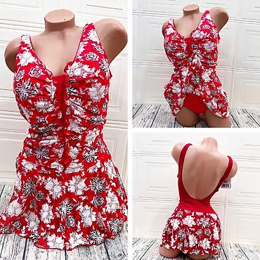 Слитные купальники: Слитный купальник, Утягивающая модель, Мягкая чашка, Китай, цвет - Черный, S, M, L — 3