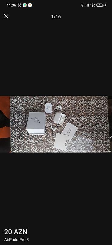 Qulaqcıqlar: Yeni Simsiz (Bluetooth) Qulaqcıqlar, Apple, rəng - Ağ — 1