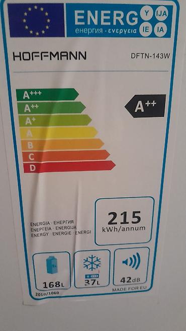 soyuducu hofman: Hoffmann DFTN-143W iki qapılı soyuducu - Enerji sinfi: A++ - İllik — 2