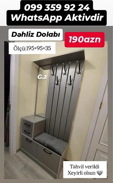 dolab dəhliz: *Dəhliz Dolabı 190Azn* ✔️İstehsal Rusiya Laminat 18/lik qalınlıqda — 1